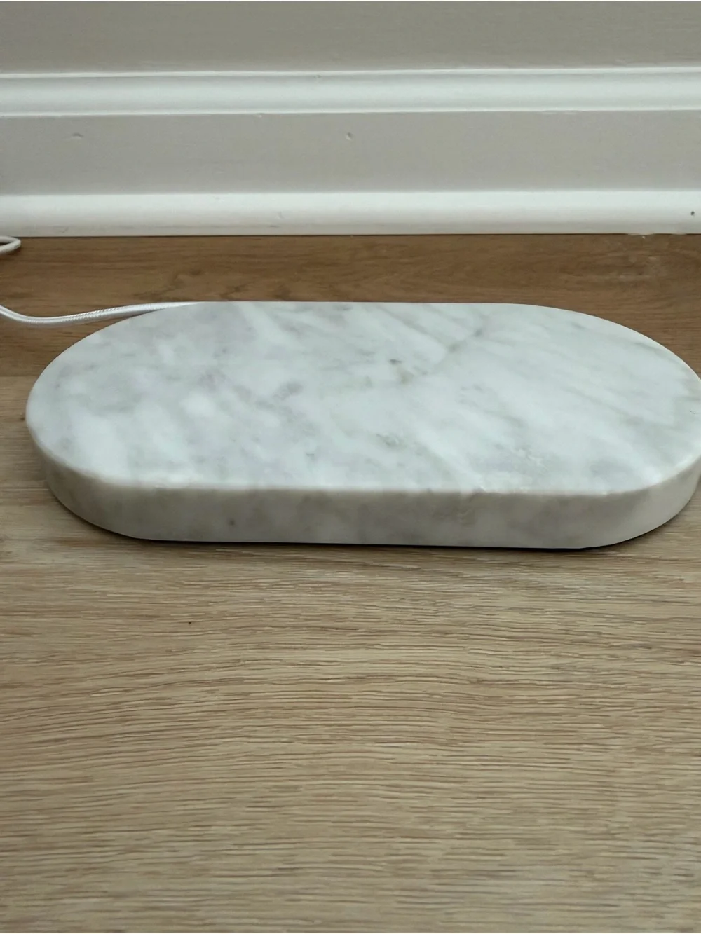 Dual Wireless Charging Pad in Genuine Marble